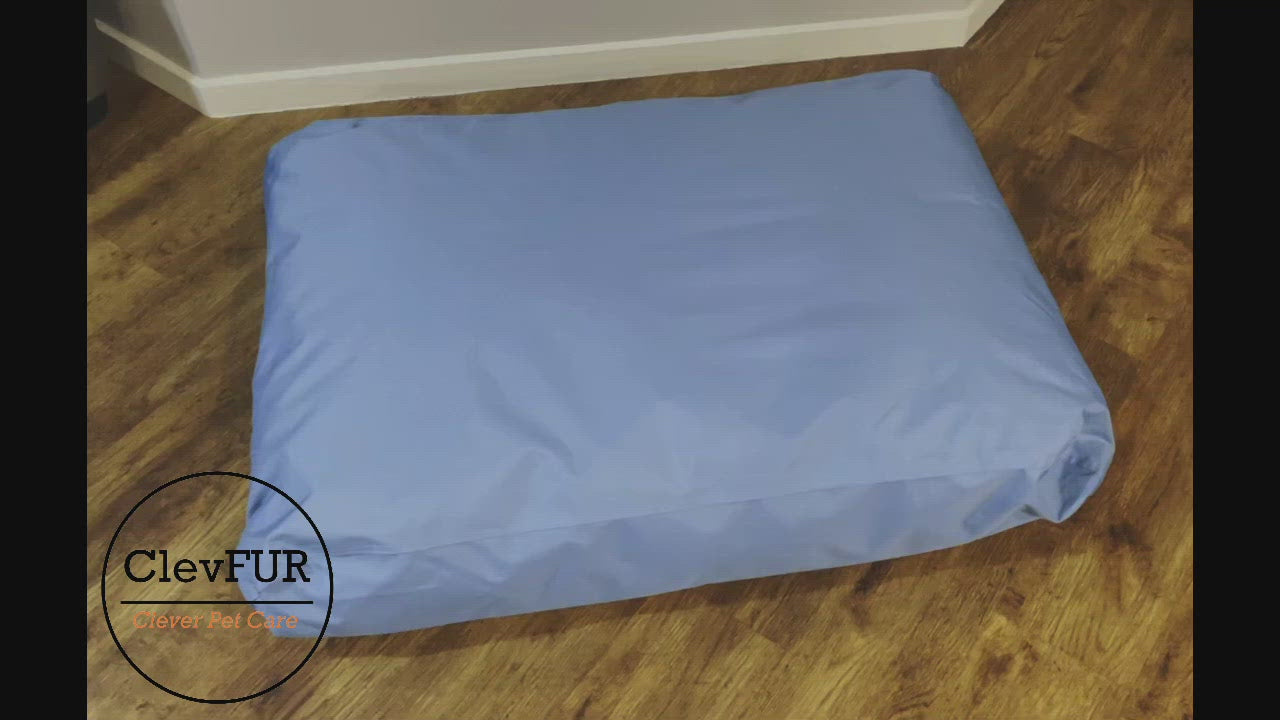 Load video: Video ClevFUR Pet Bed Cover Use and Care